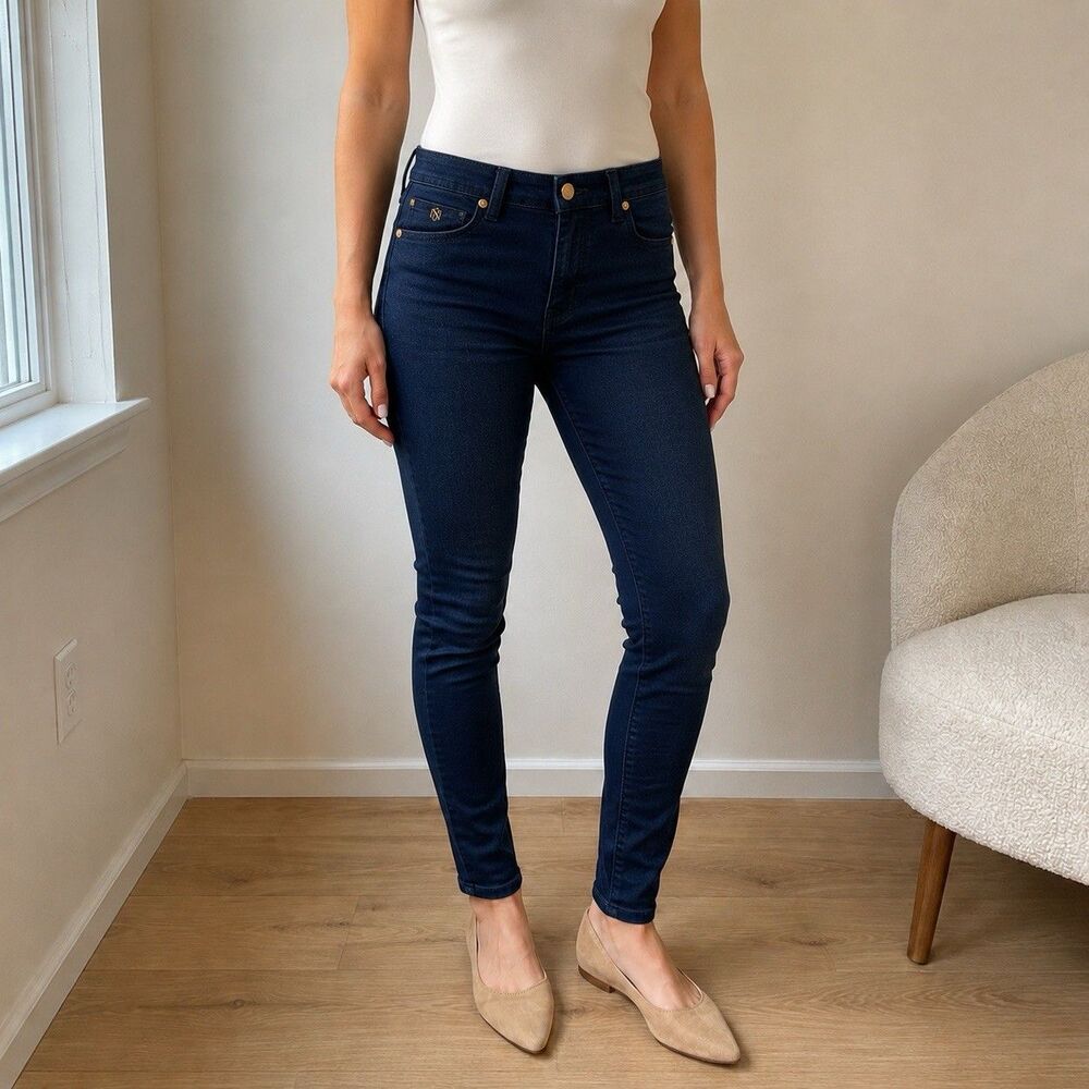 Soul of Nomad Akira Skinny Jeans Womens 24 Dark Indigo Stretch Denim USA